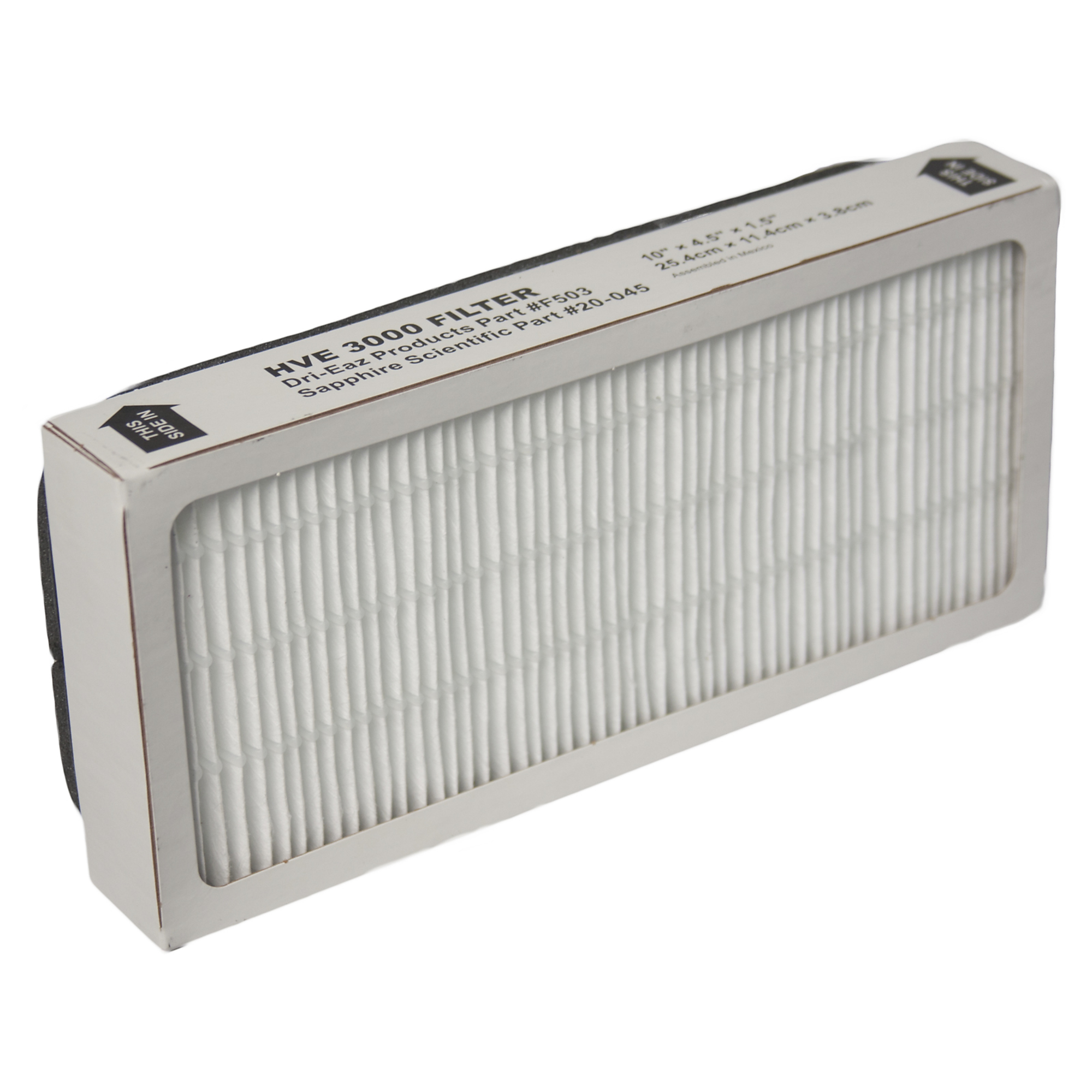 DriEaz, HEPA FILTER HVE 3000 4pk Extraction Filters HVE300 Width 12 in, Height 6 in, Filters (qty.) 4 Model# 105626